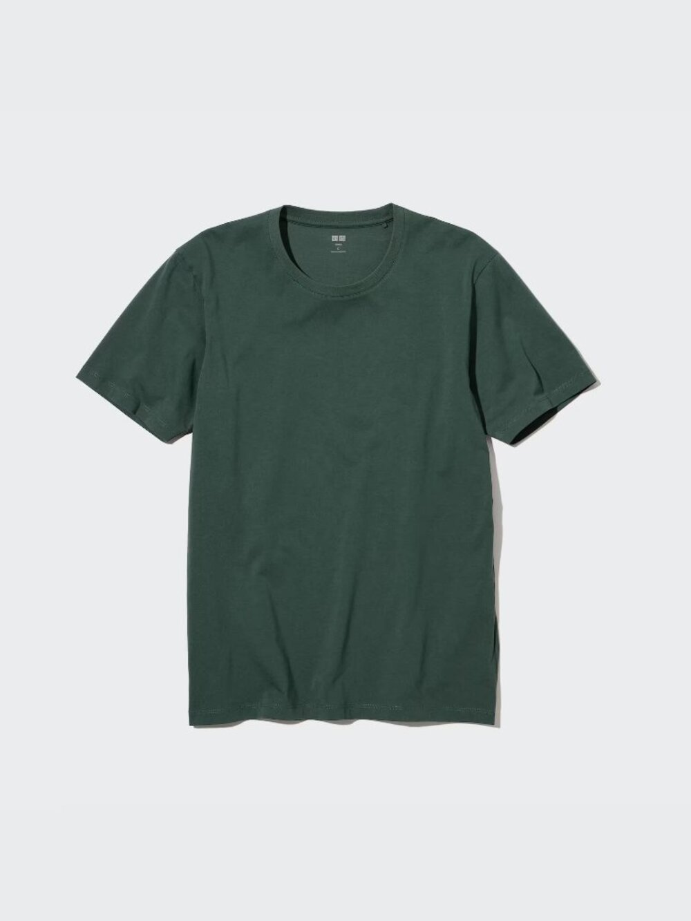 Uniqlo Supima Cotton Crew Neck Short-Sleeve T-Shirt – Green, Men's L